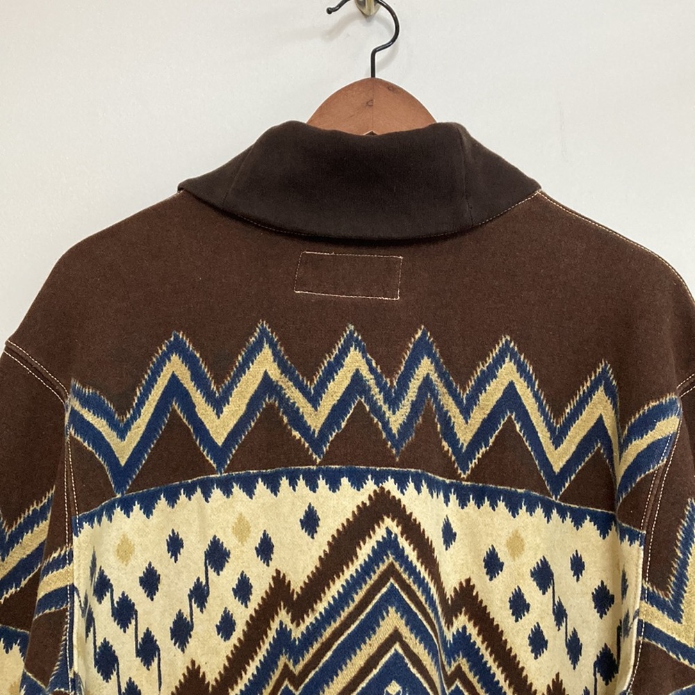 Men's Brown Patterned Shirt - Picture 4 of 12